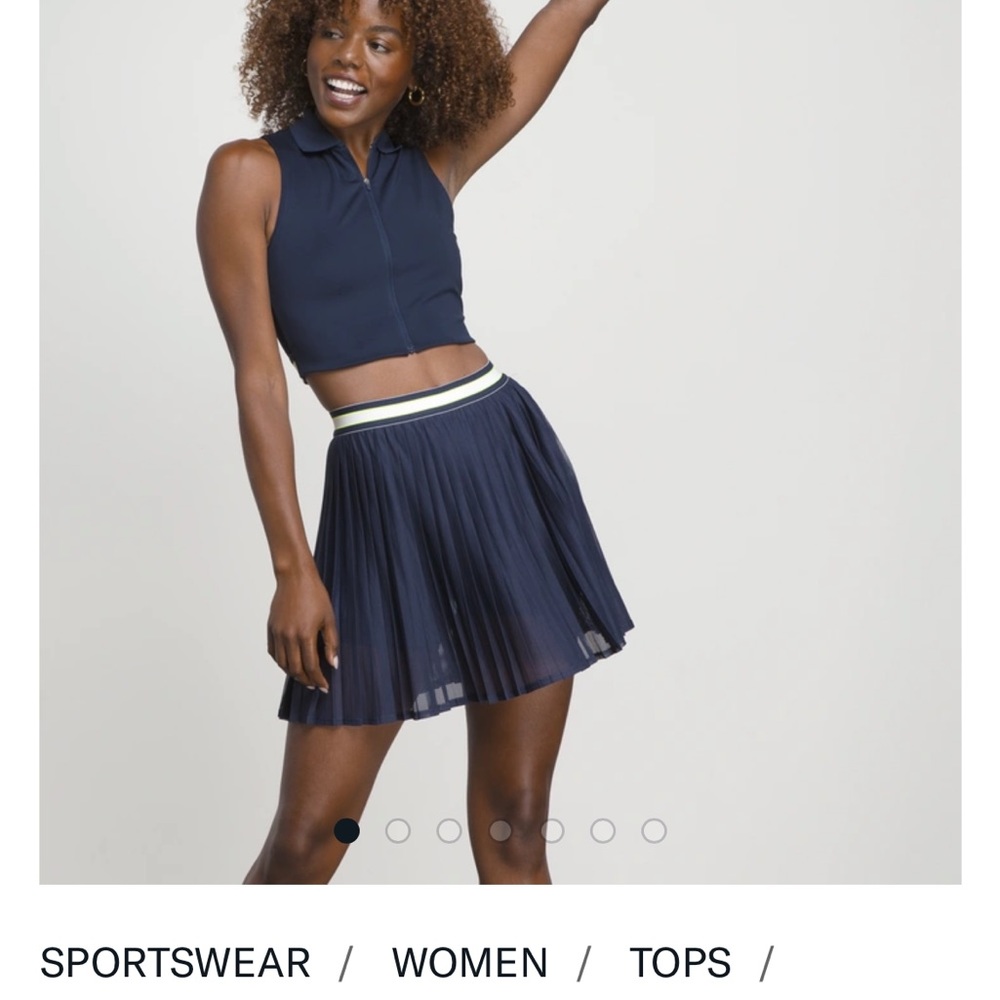 Wilson Tennis RIVERSIDE CROPPED SLEEVELESS POLO
